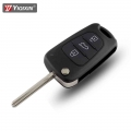 Yiqixin For Kia Rio3 Picanto Ceed Cerato Sorento Sportage K2 K3 K5 Car Key Shell Remote Control Folding Key Case Accessory - Car