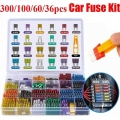 300pcs 5/7/10/15/20/25/30A Car Fuse Car Blade Fuse Assortment Assorted Kit Mini Small Size Blade Set Auto Truck Automotive Fuse|