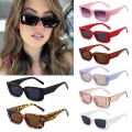 Summer Women Candy Color Small Rectangle Sunglasses Vintage Brand Designer Square Sun Glasses Sexy Female Beach UV400 Shades|Mot