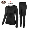 Herobiker Women Fleece Lined Thermal Underwear Set Winter Elastic Motorcycle Skiing Warm Long Johns Shirts & Tops Bottom Sui