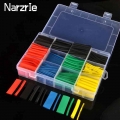 164pcs/530pcs Heat Shrink Tubing Tube Wire Insulation Sleeving Kit Car Electrical Shrinkable Cable Wrap Set Assorted Polyolefin|