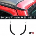 2PCS Water Rain Gutter Extension For Jeep Wrangler JK 2011 2017 For Jeep Wrangler JL Gladiator JT 2018 2019 2020 Car Accessories