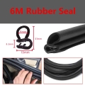 19.6FT 6m B type Universal Car Edge Protector B shaped Rubber Auto Door Noise Insulation Anti Dust Soundproof seal Sealing Stri