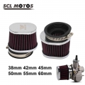 SCL MOTOS 38mm 42mm 45mm 50mm 55mm 60mm Motorcycle Air Filter Motorbike Air Pods Cleaner For Yamaha Kawasaki Suzuki Honda|Air Fi