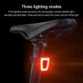 Bicycle Tail Light Road Bike Helmet Seat Tube USB Charging Warning Tail Light Waterproof Bicycle Lamp Outdoor Riding Accessories