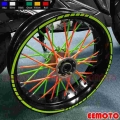 16X 17"18"Wheel Rims Tire Stickers Motorcycle Car Reflective Stripes Motorbike Decals For ninja 250 400 1000 Z900 Z650