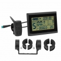 Bike Conversion KT LCD3U Horizontal Black&amp White Screen LCD Meter Waterproof Connector Lcd Instrument E Bike Accessory|El