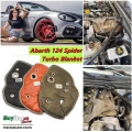 Basalt / Silvery / Red Fiber Shell Turbo Blanket For Fiat Abarth 124 Spider Car Accessories Parts - Turbo Chargers & Parts -