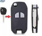 New Modified Folding Flip Remote Key Case 2 Buttons Replacement Shell Flip Remote Key Case Blank Fob For Suzuki Sx4 Swift - Car