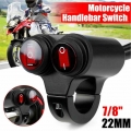 7/8'' 22mm Motorcycle Switch Handlebar Headlight Fog Spot Light Dual on off Switch 12v Motorbike Accessories Waterproof|