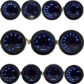 52mm Boost/Vacuum/Water Temp/Oil Temp/Oil Press/Voltage/Tachometer/Air Fuel Ratio/EGT Gauge Analog Blue Led+ 52MM Gauge Pods|Boo