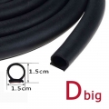 Car Door Seal Strip Weatherstrip Noise Insulation Sealing Rubber Strip Trim Auto Door Edge Protector D Z P Type 2 Meters|Fillers