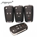 jingyuqin 10pcs/lot 2/3/5 Buttons Remote Case Fob Cover Flip Folding Key Shell For Chevrolet Lova Sail Aveo Cruze Malibu Replace