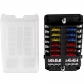 Fuse Box Holder With 6 Way 12 Way Blade Fuse Holder Block & Warning Indicator 12V~24V For Truck Car RV Marine Boat|Fuses|