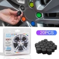 20 Pieces 17 19 21 MM Anti Rust Auto Hub Screw Cover Car Tyre Bolt Caps Exterior Decoration Car Wheel Nut Caps Protection Case|N