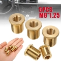 5pcs M8x1.25 Aluminum Alloy Car Auto Gear Stick Shift Shifter Knob Head Thread Screw Adapter for M12x1.25 Gear Shift Knob|Nuts &