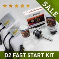 1 Set 12v 35w Ac Fast Start D2s D2r D2c With D2 Adaptor D4s D4r Hid Xenon Kit Hid Bulb & Hid Xenon Ballast Glowtec - Car Hea