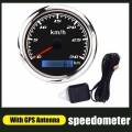 60 Km/h Gps Speedometer Odometer 85mm Speed Gauge 120km/h 200km/h With Gps Antenna For Marine Boat Car Atv Truck Red Backlight -