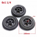 Motorcycle 6x1 1/4 tyre 150MM Scooter Wheel with plastic Hub Tube For Electric Scooter 6 Inch Pneumatic Tire|Tyres| - Officema