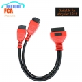 EU Ship FCA 12+8 Adapter For Chrysler Work on MaxiSys/IM608 /Launch X431 V/OBDSTAR Chrysler 12+8 Connector|Car Diagnostic Cables