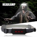 2021 Hi Beam Work Light Soft LED Headlamp USB Rechargeable Waterproof Elastic Headband COB+Red Light for Outdoor Running NOV99|B