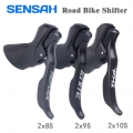 Sensah Road Bike Shifters 2x7 2x8 2x9 2x10 Speed Brake Lever 16/18/20 Speed Bicycle Derailleur For Shimano Sora Tiagra Claris -