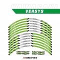 12 Strips Motorcycle Reflective decals Wheels Moto Rim Stickers decoration protection rim sticker For Kawasaki VERSYS versys650|