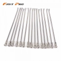 Motorcycle 36 Pcs 21" Front 18" 19" Rear Wheel Steel Spokes Nipples Pit Bike Enduro Spokes Steel Wire Cap Hat For