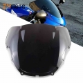 New Motorcycle Double Bubble Windshield Windscreen Fairing For HONDA CBR600 F4 1999 2000 CBR 600 CBR600F4 99 00|Windscreens &