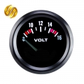 Dragon Gauge VOLTS Car Gauge 2" 52mm VOLT Meter 12V Auto Instrument Voltage Meters 8~16V Black Bezel|bezel| - Officematic