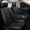 Full Set Car Seat Covers Universal Fit For 5 Seats Vehicle Vans Truck Suv Pu Leather Surrounded Auto Chair Cover Car Accessories