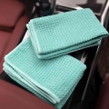 Lucullan Auto Care Super Water Magnet Microfiber Drying Towel Waffle Weave Design For Car Glass Paint Screen Cleaning|Sponges, C