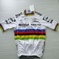 2021 World Champion Julian Alaphilippe rainbow Laser Cut Band Cycling Jersey Summer Breathable MTB Ropa Ciclismo Bicycle Maillot