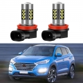2pcs Led Car Fog Lamp For Hyundai Tucson 2016 2017 2018 2019 2020 2021 Front Fog Light Bulb Car Accessories Canbus - Fog Light B