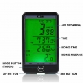 Sunding Bike Computer Waterproof Bicycle Odometer LCD Display Cycling Speedometer with Green Backlight for MTB Bike Cycling|Bicy