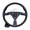 Custom Racing Steering Wheel For Universal Genuine Leather Steering Wheel