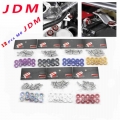 12pcs M6 Car Modified Hex Fasteners Fender Washer JDM Bumper Engine Concave Screws For Honda|Nuts & Bolts| - ebikpro.