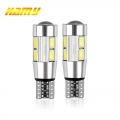 2x T10 W5w Car Led Signal Bulb Canbus Auto Interior Light License Plate Reading Turn Wedge Side Parking Reverse Brake Lamp 10smd