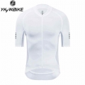 YKYWBIKE Men's Cycling Jersey Breathable Race Cycling Clothing Quick Dry MTB Bicycle Jersey Reflective Bike Team Tops Summ