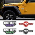 3D Metal Call Of DUTY MW3 Emblem Badge Stickers Car Styling for Jeep Wrangler Liberty Grand Cherokee PHEV Patriot Compass Dodge