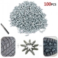 100pcs 4*12mm 9mm Snow Screw Tire Studs Anti Skid Falling Spikes Wheel Tyres For Car Motorcycle Bicycle For Winter Emergency - W
