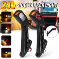 2pcs 12v 24v Led Side Marker Light Truck Light Indicator Signal Lamp Tail Light Auto Trailer Lorry Lamps Bus Caravans - Signal L