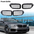 Black Kidney Grille Sport Racing Front Bumper Air Intake Grill Fit For Bmw G30 G38 525i 528i 530i 540i 2017-2020 Car Accessories