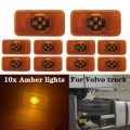 10X Amber E2 Led Reflector Side marker for volvo Trailer Light Emark for Volvo truck spare parts OE 20789440 120*45mm|Signal L