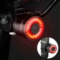 Aero Post Bicycle Rear Lamp Optional Braking Light Saddle Install Alloy Housing USB Charge LED Warning Lantern Q1 Q3|Bicycle Lig