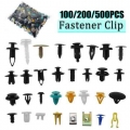 500/200/100/50PCS Mixed Auto Fastener Vehicle Car Bumper Clips Retainer Fastener Rivet Door Panel Fender Liner For All Car|Nuts