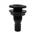 Black Boats Thru Hull Plumbing Fitting for 3/4'' Hose with Stainless Steel Covered|Marine Hardware| - Ebikpro.com