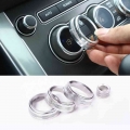 4pcs Console Covers For Land Rover Knob Button For Range Rover L405 2013 2017 Interior Kit Car Air Conditioning Sound Knob Cover