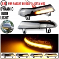 2pcs Dynamic Blinker For VW GOLF 5 GTI V MK5 Jetta Passat B5.5 B6 Sharan Superb EOS LED Turn Signal Mirror Indicator Light|Signa