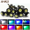 New 10pcs / Pack 18 Mm Car Eagle Eye Drl Led Daytime Running Lights Led 12v Backup Reversing Parking Signal Automobiles Lamps -